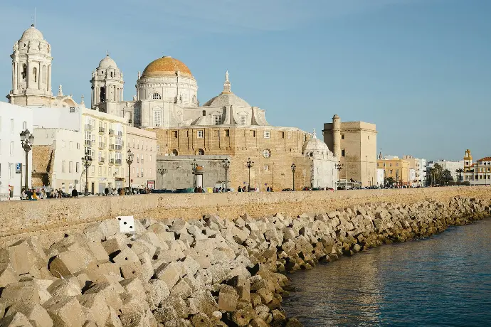 a view of a city from the water